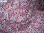 Одеяло байковое детское розовые лепестки